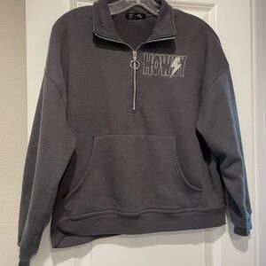 Gray Half-Zip Sweater